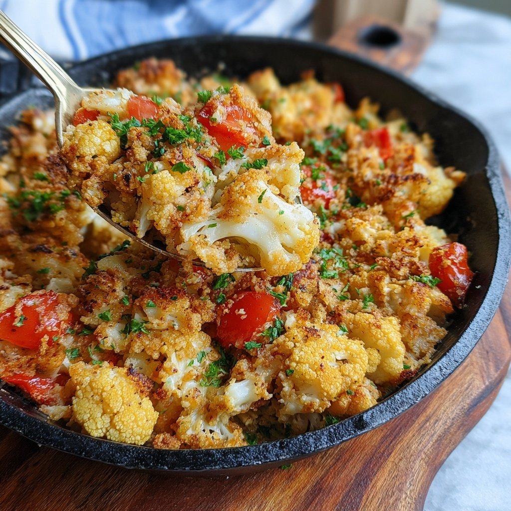 Blumenkohl Tomaten Pfanne