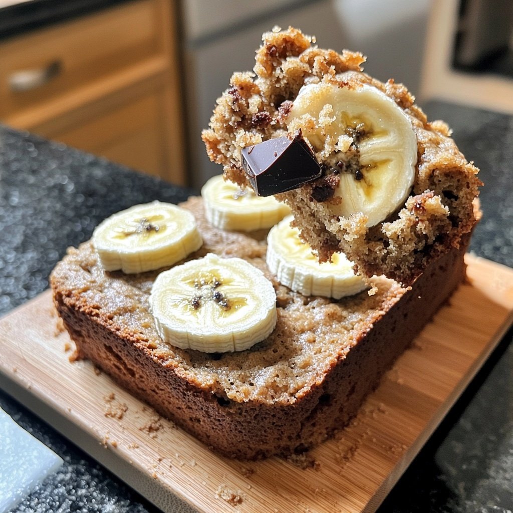 Bananenbrot mit Schokostückchen