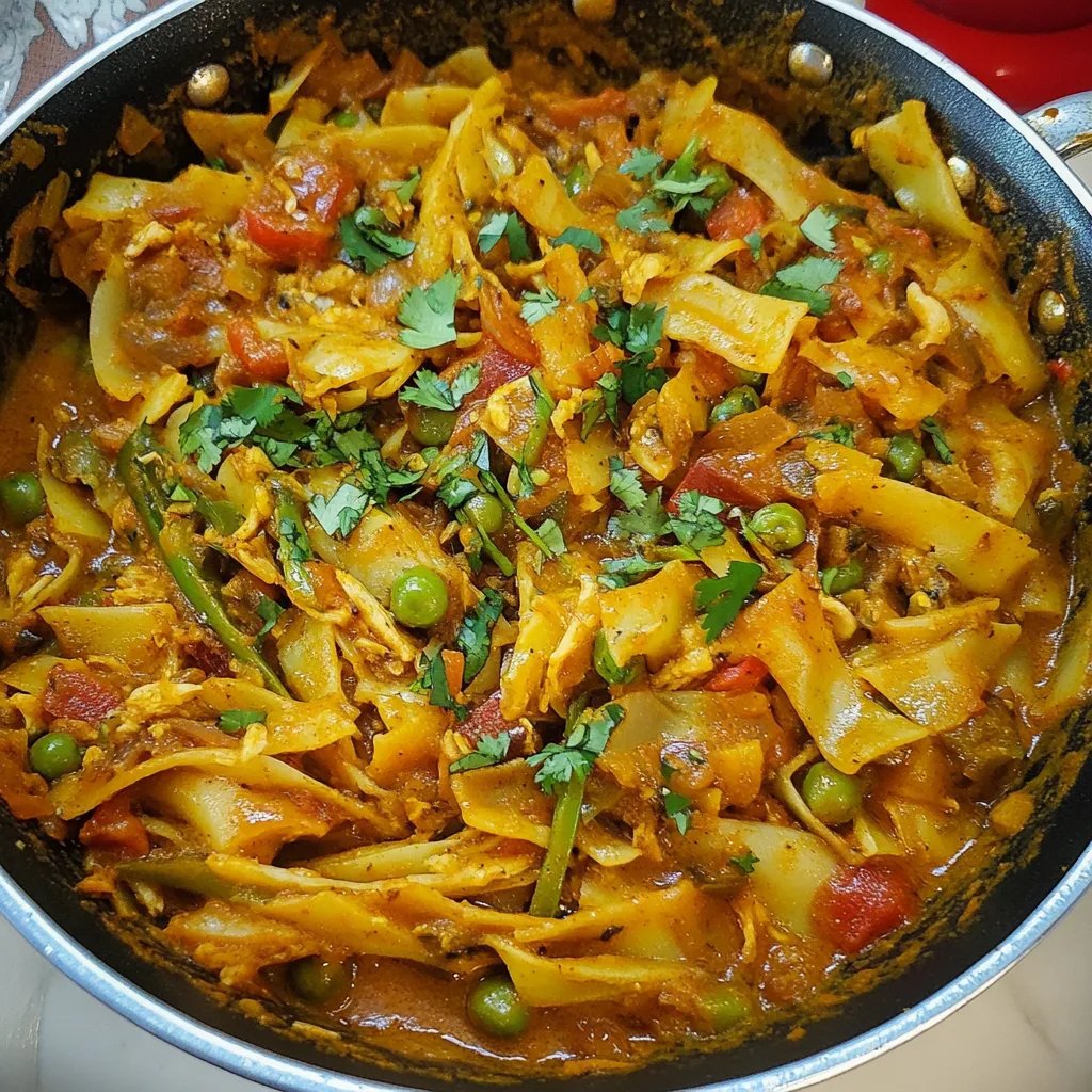 Weißkohl-Curry