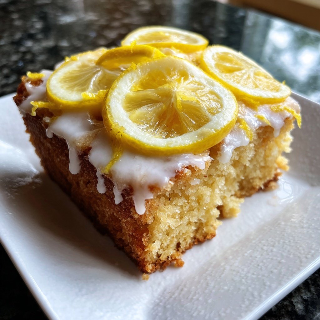 Zitronenkuchen mit Grieß