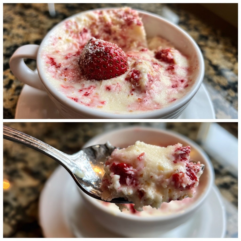 Erdbeer Grieß Dessert Warm