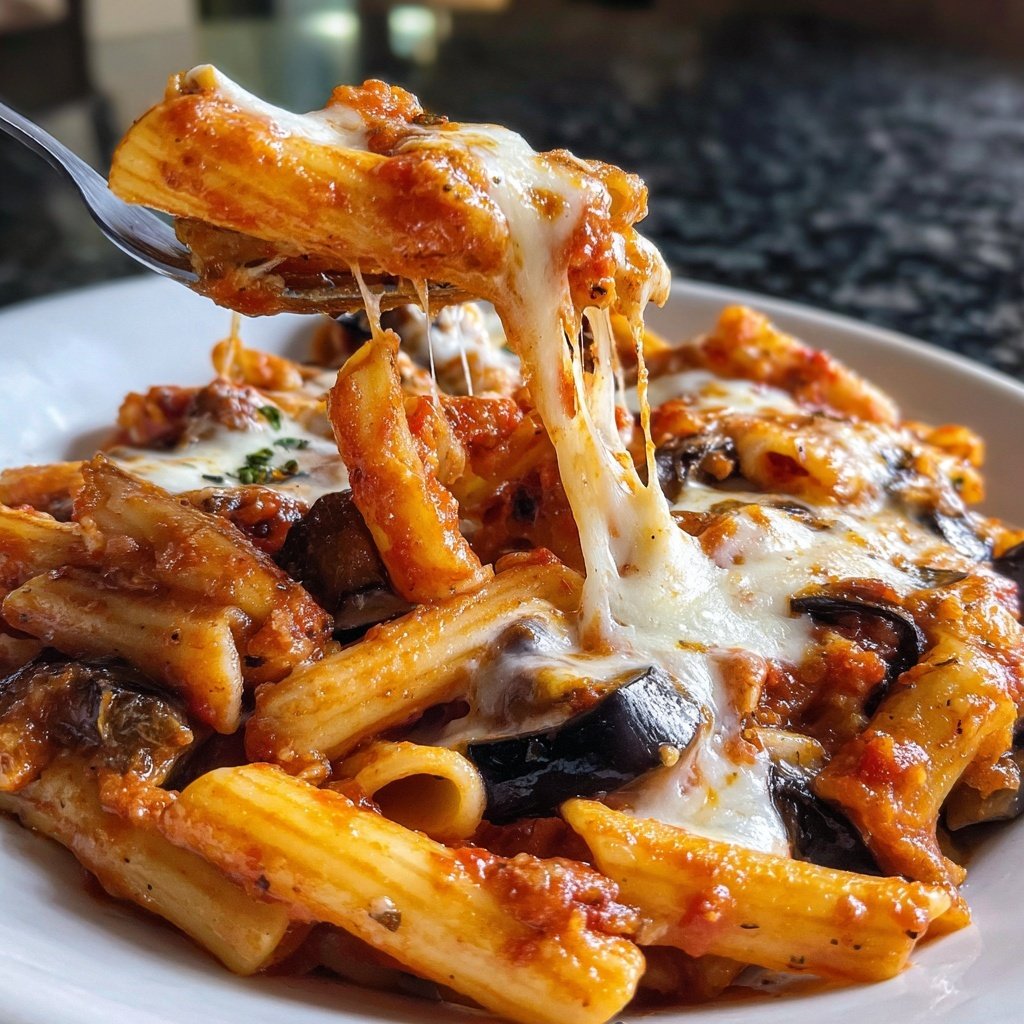 Internationale Küche Italienische Pasta alla Norma