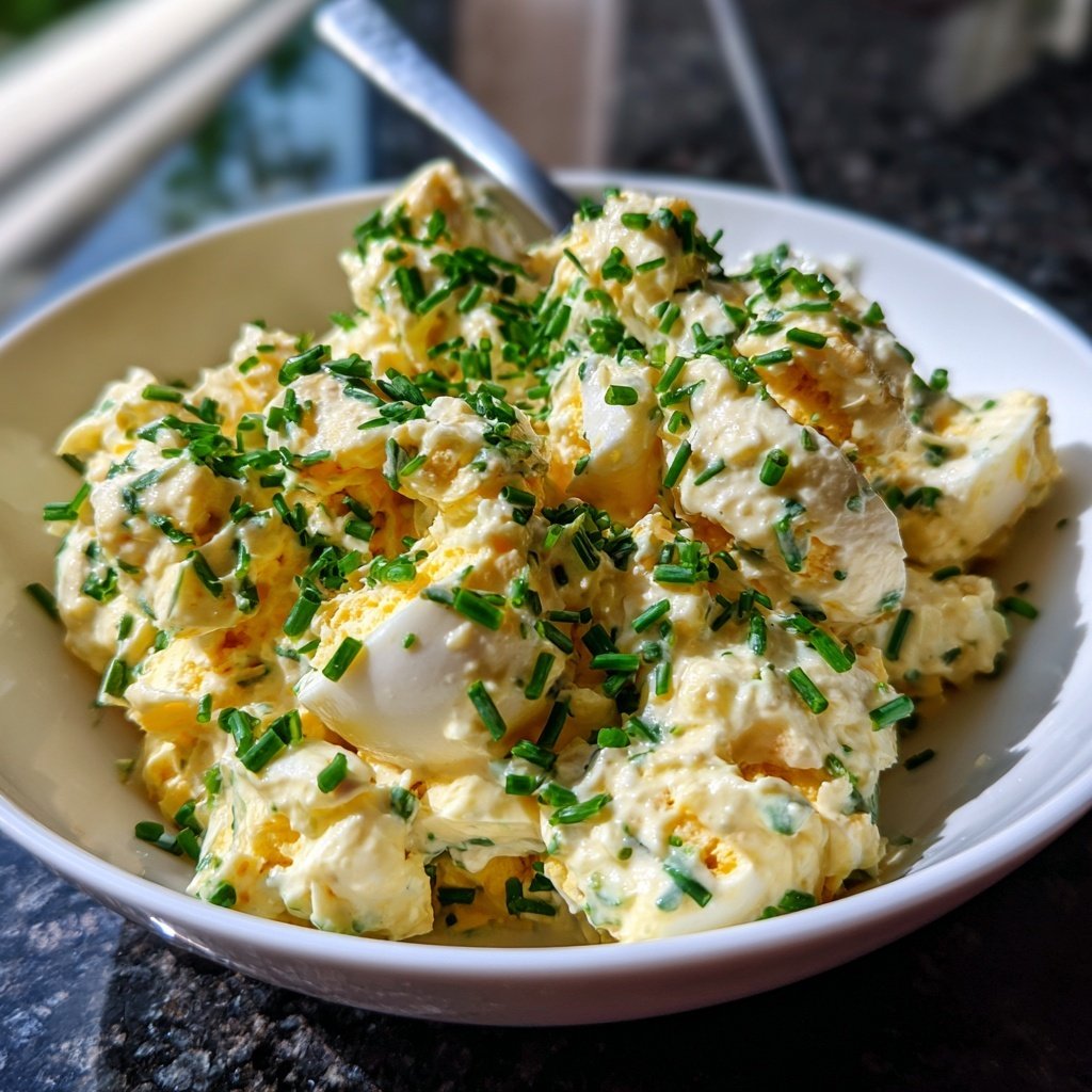 Schnell & Einfach 10-Minuten-Eiersalat mit Joghurt