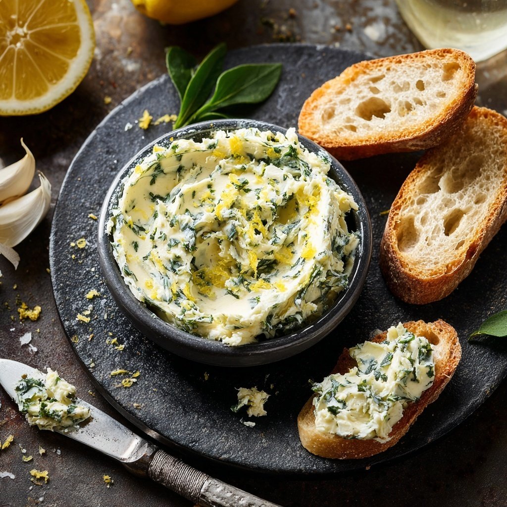 Kräuterbutter Mit Zitronen Abrieb