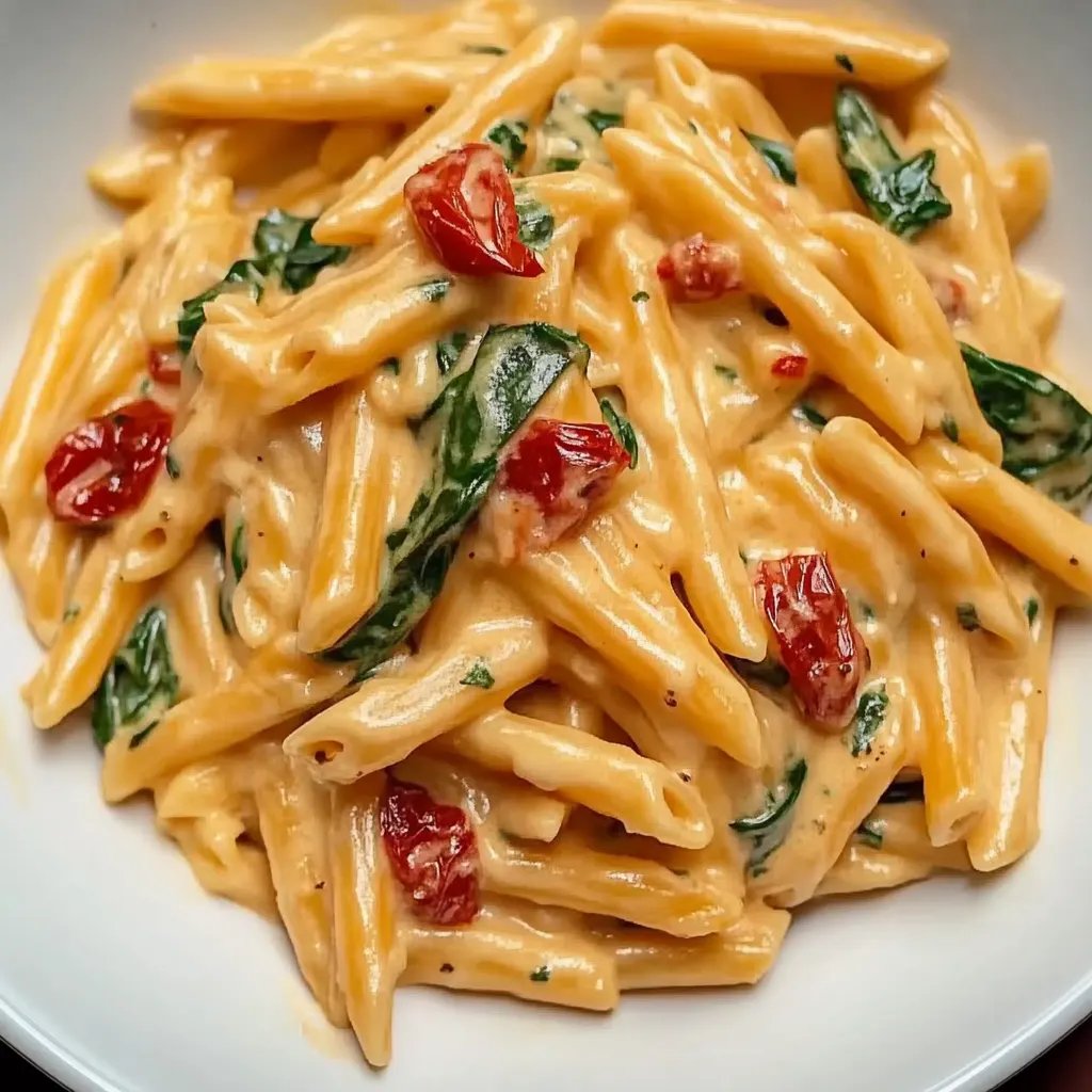Leckere Spinat Tomaten Pasta