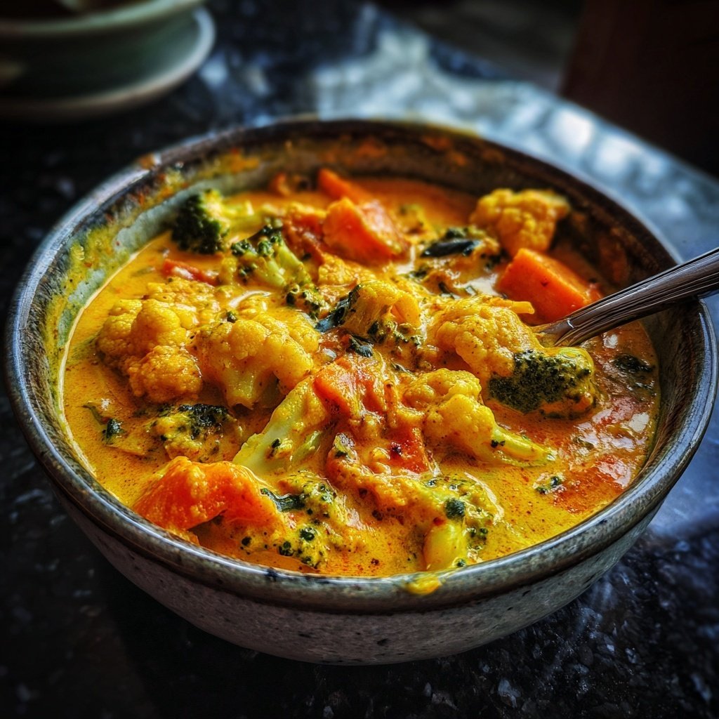 Blumenkohl Curry Mit Erdnuss