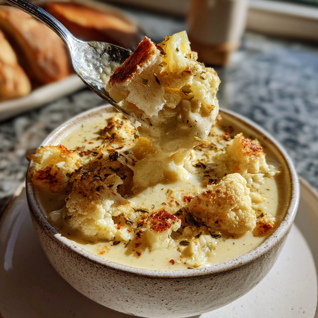 Blumenkohlsuppe mit Kartoffeln