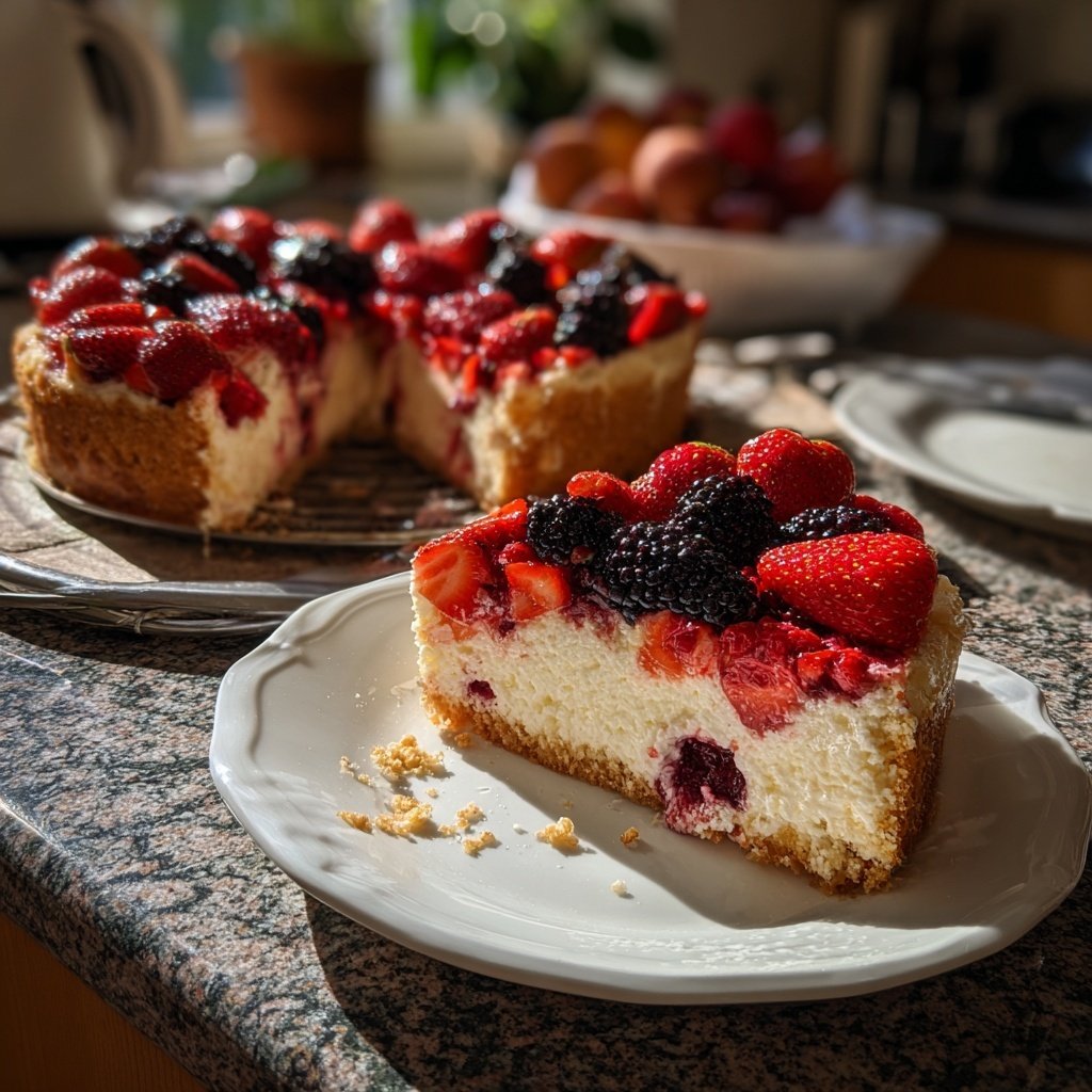 Erdbeerkuchen Mit Quark Und Beeren