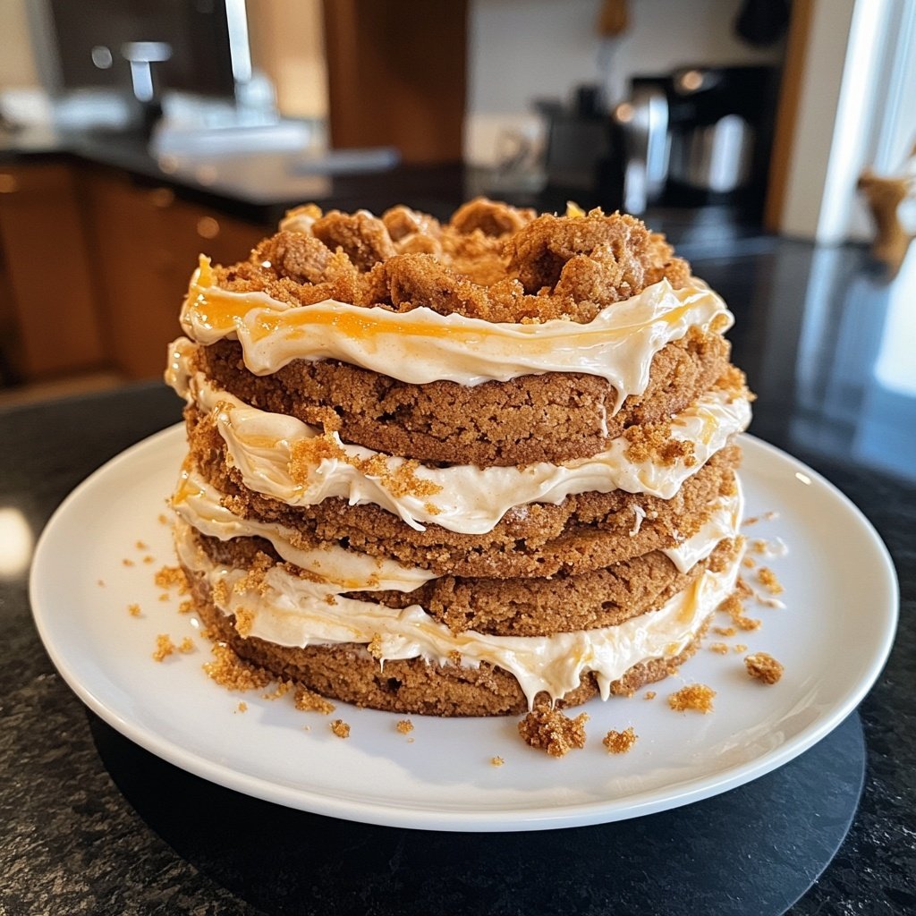 Spekulatius-Weihnachtstorte mit Orangencreme