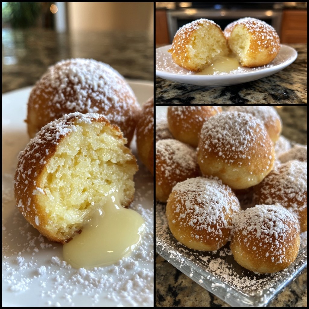 Quarkbällchen mit Vanillearoma